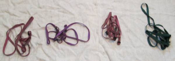 4 ferret leash harness sets