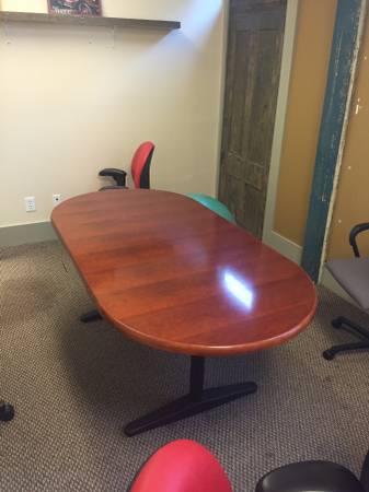 4 foot wood conference table