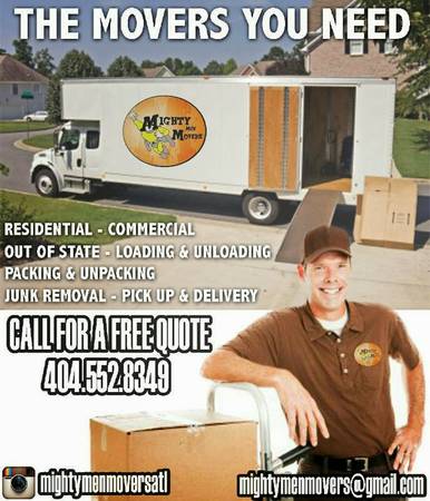 5 STAR MOVING SERVICES CALL TODAY FOR A FREE QUOTE (ATL amp BEYOND)