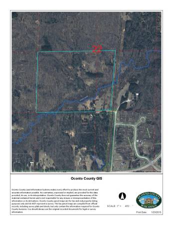 51 acres 25 minutes north of Green Bay (Abrams)