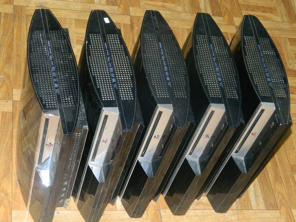 5x Broken Playstation 3 PS3CECHL01 A01 G01 H01 P01 AS IS For parts