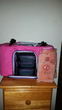 6 pack fitness meal prepping bag