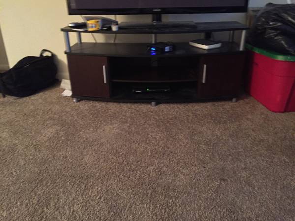 60 TV stand black and cherry wood