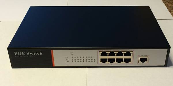 8  1 Port POE Switch 10100 Almost New