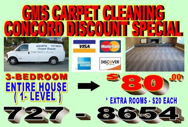 80.00 FALL CARPET CLEANING SPECIAL (concord  pleasant hill  martinez)