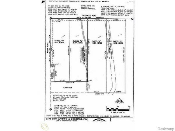 8.07 Acreage for sale in (Lapeer)