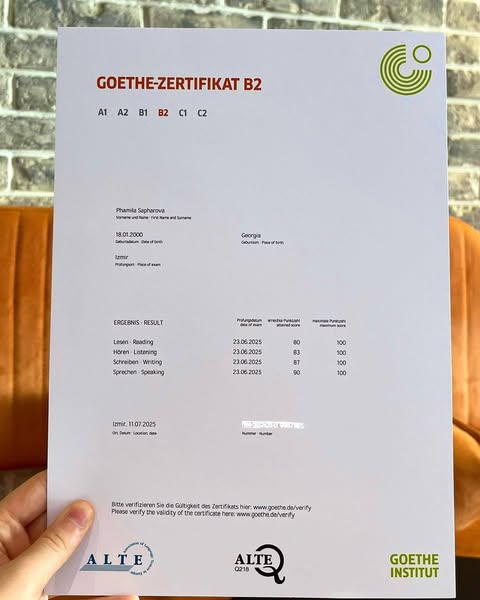 Buy Goethe A1, B2, C1 certificate online without writing exam worldwide Email: jamesgrays720@gmail.com