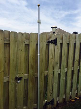 8foot flag pole with mount