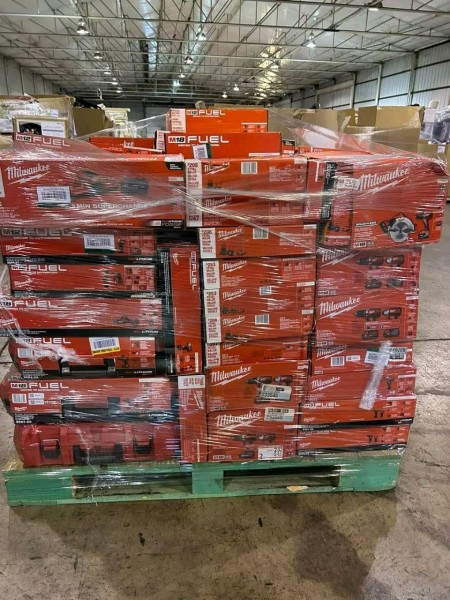 100 UNITS – Milwaukee Tools Pallet (Medium Lot)