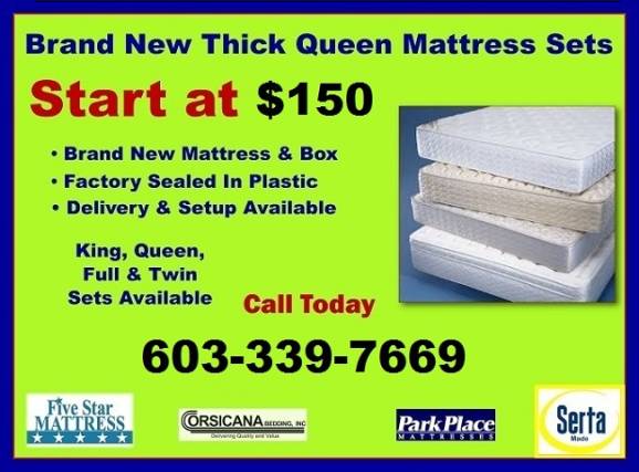 9632 New Queen Mattress and Boxsprings 9730