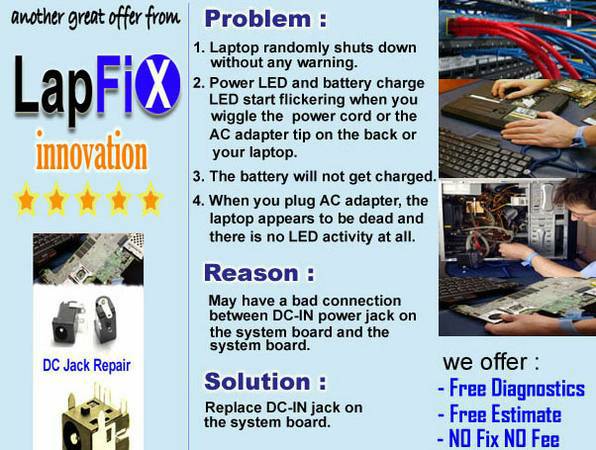 9658 LAPTOP IS NOT POWERING  WE CAN FIX