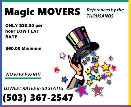 9658Lowest rate MOVING HELPERS Only 20HR FLAT