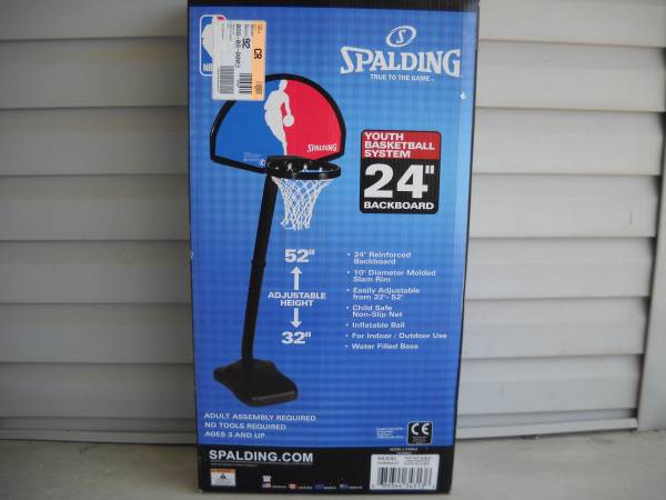 96689668NEW Spalding 1 on 1 NBA Logo Youth Basketball System96589658