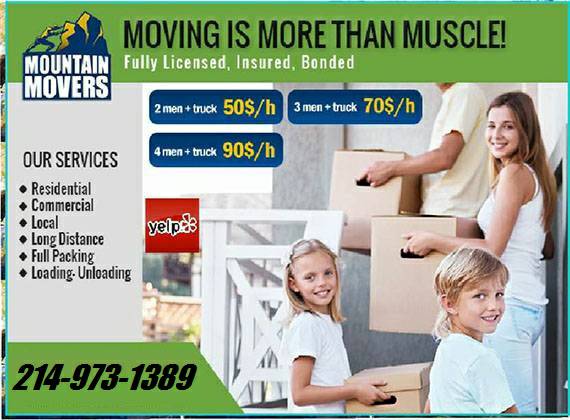 9827MOVERS AND TRUCK SPECIAL