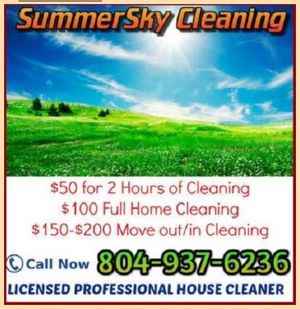 9839 50 for 2 hurs of Cleaning 346ummer347ky, cl283aners 9839