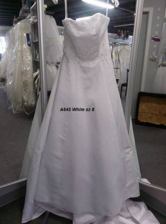 A645 NWT White wedding dress sz 8