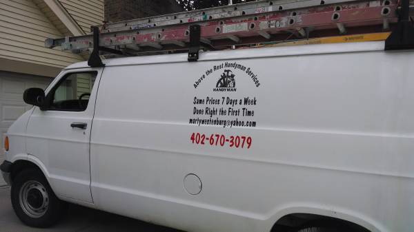 ABOVE THE REST HANDYMAN SERVICES same prices 7 days a week (OMAHA CB)