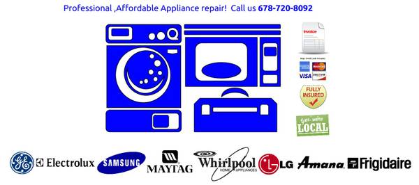 AFFORDABLE APPLIANCE REPAIR .LOW SERVICE CALL (Lawrenceville)