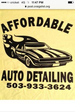 AFFORDABLE AUTO DETAILING we make your car look new 89 amp Up (Se Portland
