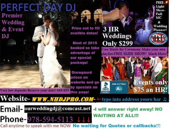 Affordable DJ amp MC Packages for all EVENTS Ceremonys amp Receptions