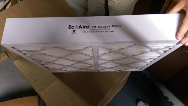 Air Filter 20 x 24 x 4  (five filters for 100)