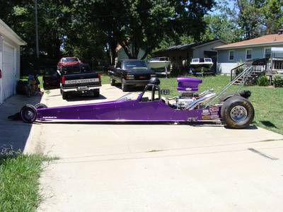 Alcohol Dragster with Trailer