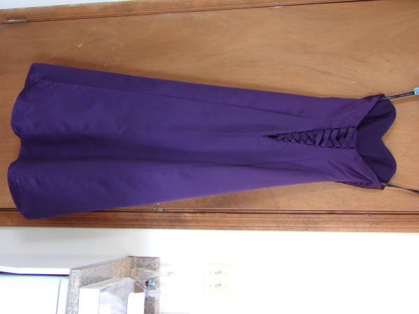 Alfred Angelo Eggplant Bridesmaid Dress Size 2
