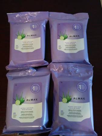 Almay make up remover towelettes (Mckinney)