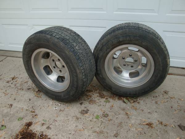 Aluminum rims wheels tires 15 16 Ford Chevy Dodge