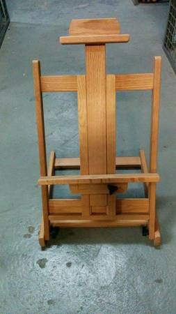 American Easel Solid Oak Table Top Easel