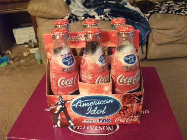 American Idol Season 2, 6 pack of coke bottles