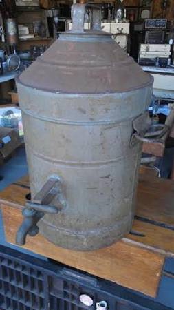 Antique Metal Water Cooler
