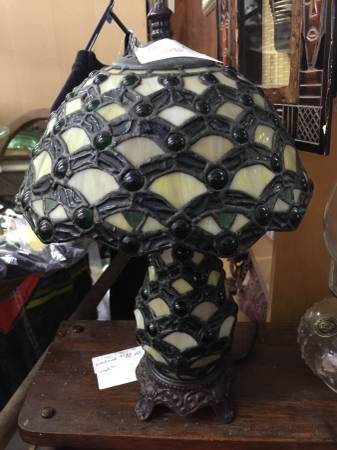 Antique Stain Glass Lamp