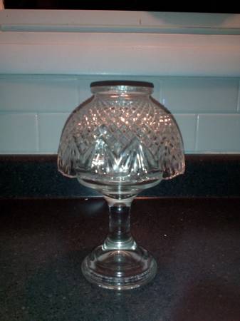 Antique  Vintage   Fairy lamp like new clear candle holder