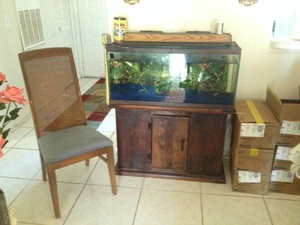 Aquarium Large Fish tank complete base storage
