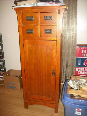 ARMOIRE LIGHT CHERRY WOOD