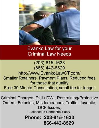 Arrested and NEED Affordable Legal Help Call us (Connecticut)