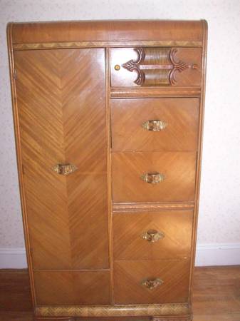 Art Deco 1940s ArmoireWardrobe