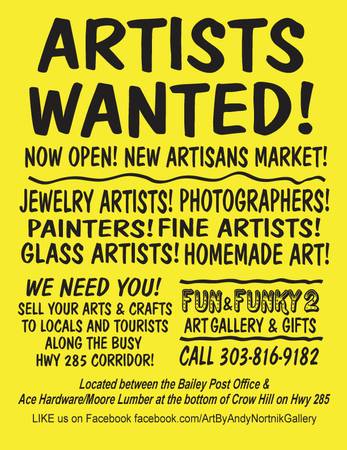 ARTISTS WANTED NEW GALLERY amp GIFT SHOP IN BAILEY (Bailey)