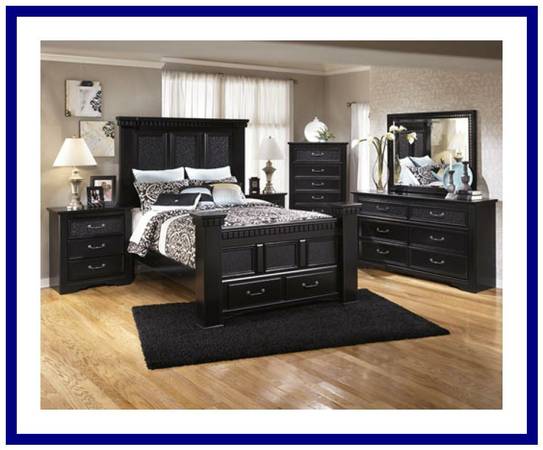 Ashley Bedroom set Huge Cavallino Storage Bed Set