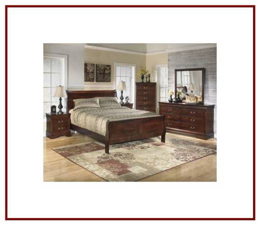 Ashley Solid wood Sleigh bed Cherry