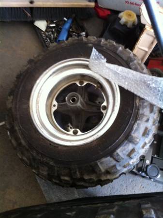 Atc front tire and rim