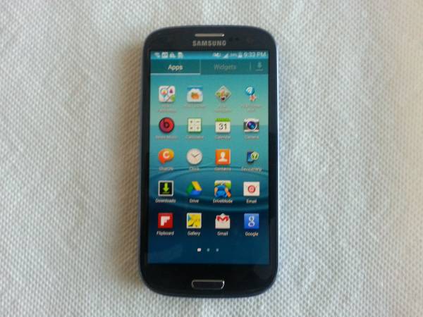 Att Blue Samsung Galaxy S3 16GB, Straight Talk, h20.