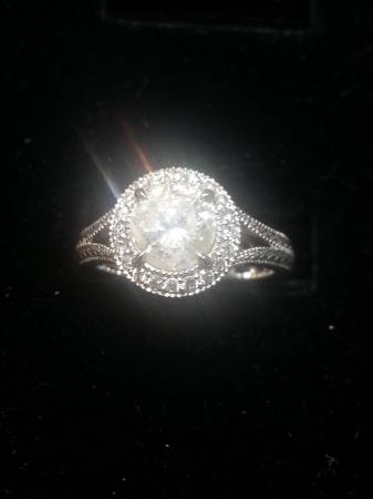 Authentic Big halo diamond ring. Layaway ok.