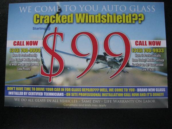 AUTO GLASS WE COME TO YOU PROFESSIONAL CERTIFIED INSTALLATIONS (MICHIGAN)