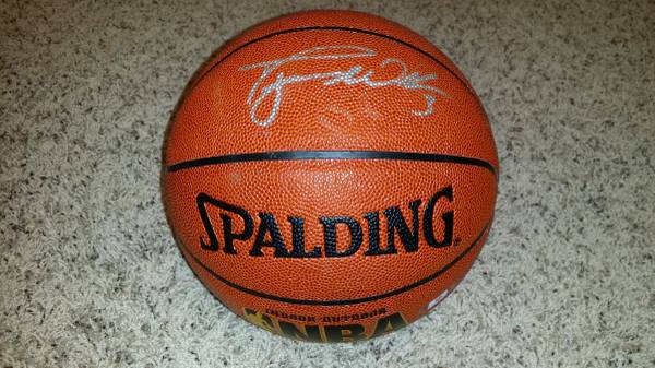 AUTOGRAPHED DWAYNE WADE BASKETBALL