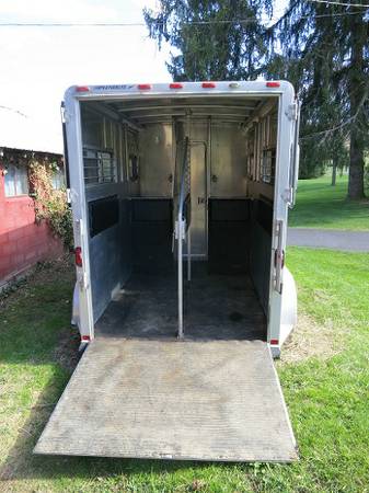 awesome featherlite 2 horse trailer
