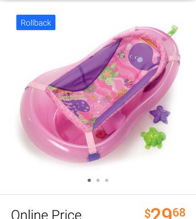 baby tub, bottle rack, and sippy cups
