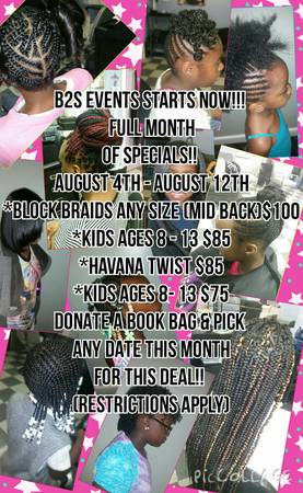 Back 2 School Hair Specials (Hartford)