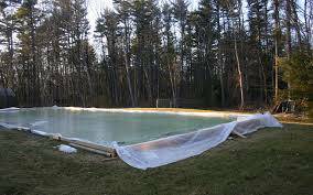 Backyard Ice Rink Poly Liner Sheeting Film